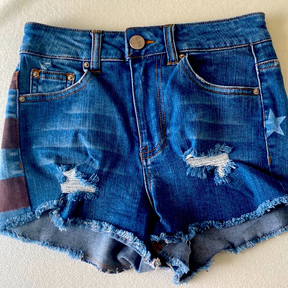 Flag themed shorts